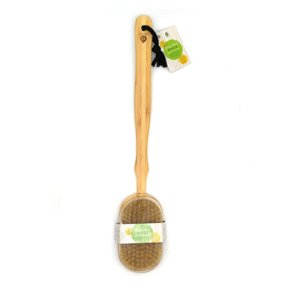 Bath Body Brush With Long Bamboo Handle-1
