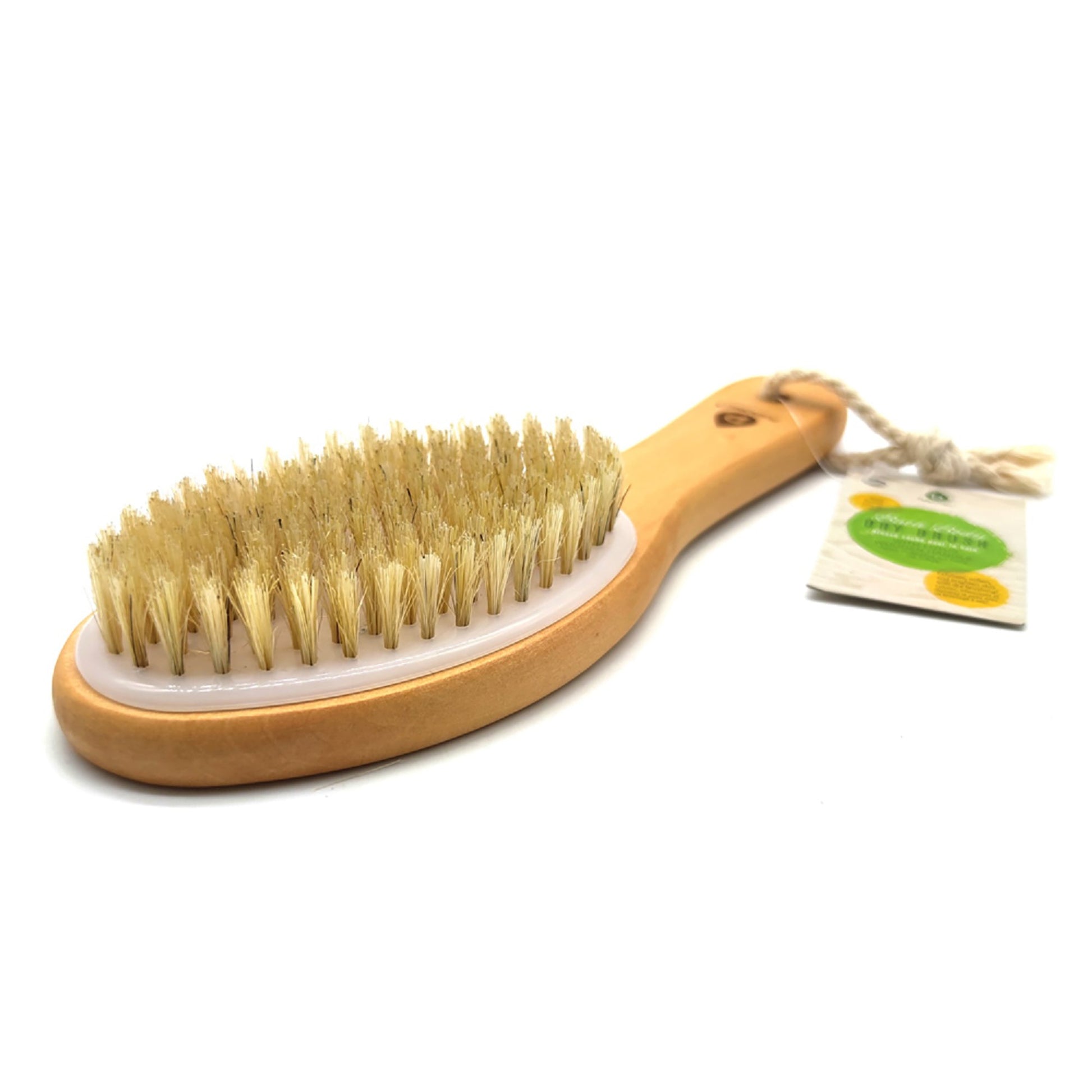 Bath Body Brush With Lotus Wooden Handle-4