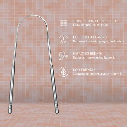 Stainless Steel Tongue Scraper – For Fresh Breath & a Healthier Mouth-2