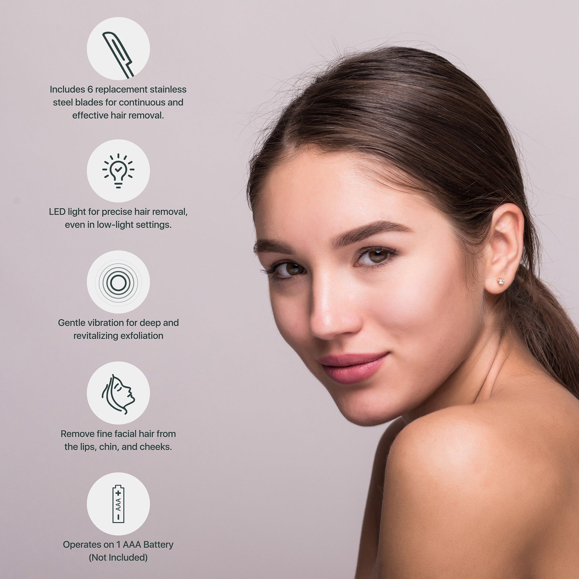 Precision Dermaplaning Hair Remover Tool - Professional Razor for Smooth, Radiant Skin, Fine Hair Removal, and Enhanced Texture-1