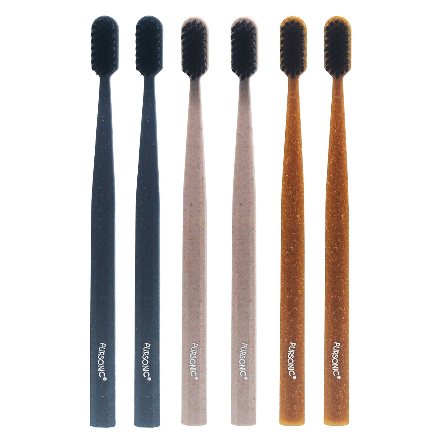 100% Eco-friendly Cedarwood Toothbrushes (6 Pack)-2