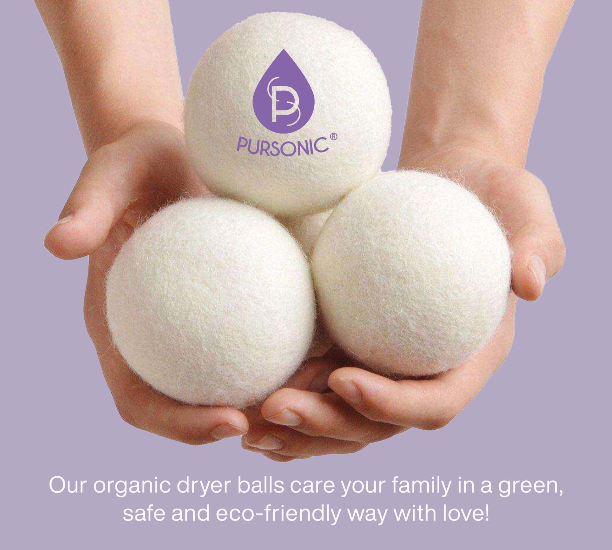 Wool Dryer Balls Bundle - Reusable Laundry Balls Made from Pure New Zealand Wool - Includes Lavender & Peppermint Oils-4