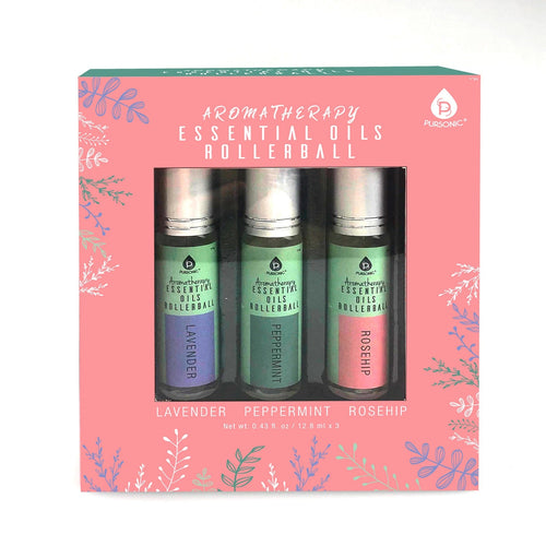 Aromatherapy Essential Oil Rollerballs (Lavender, Peppermint, Rosehip)-0