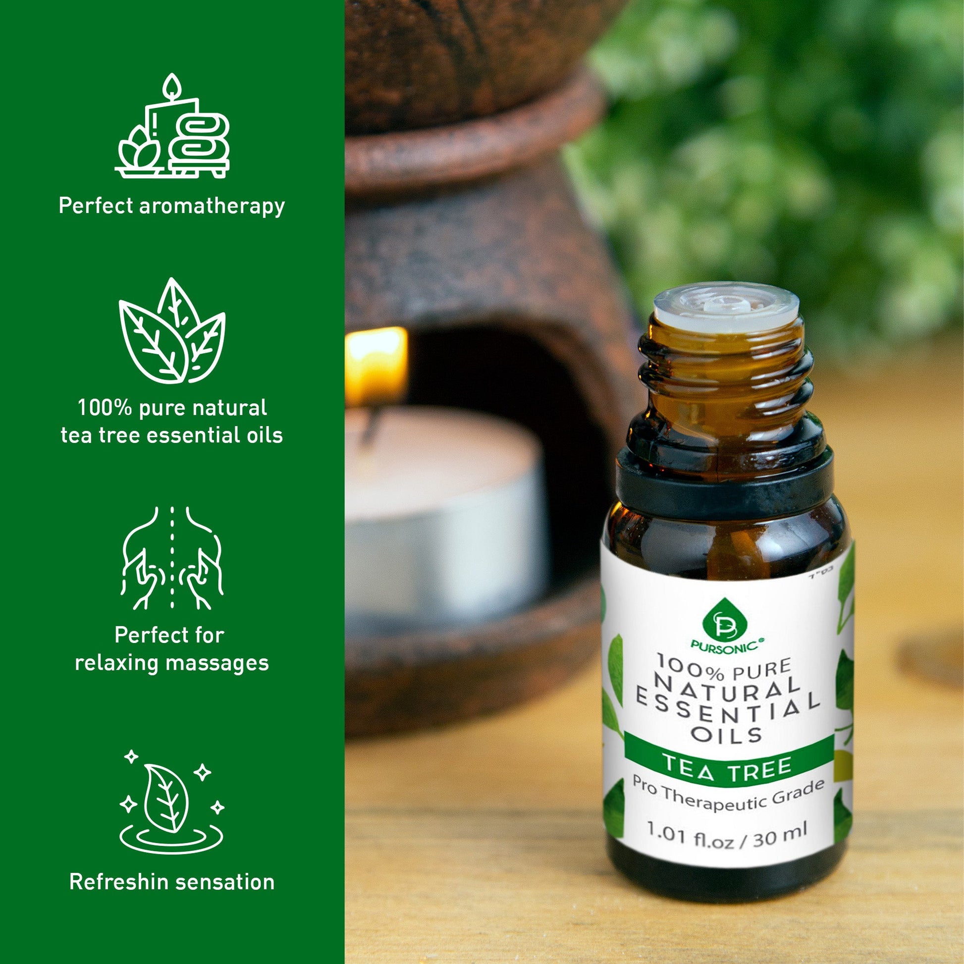 100% Pure & Natural Tea Tree Essential Oils-1
