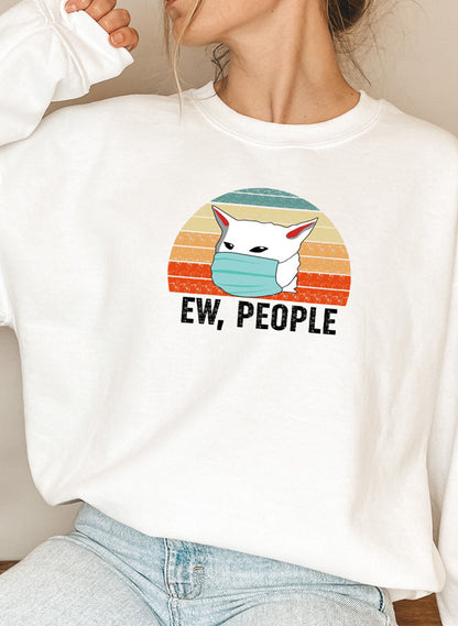 Ew People Sweatshirt Digitally Printed Patterns For Fashion Forward Trendsetters Made In USA