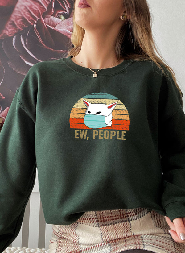 Ew People Sweatshirt Digitally Printed Patterns For Fashion Forward Trendsetters Made In USA