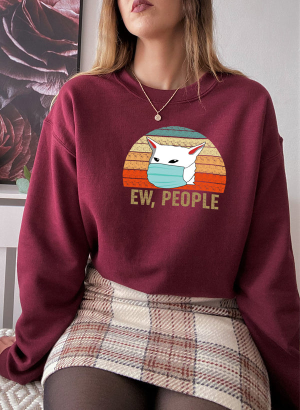 Ew People Sweatshirt Digitally Printed Patterns For Fashion Forward Trendsetters Made In USA