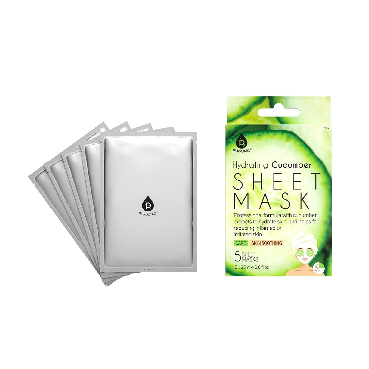 Hydrating Cucumber Sheet Masks-2