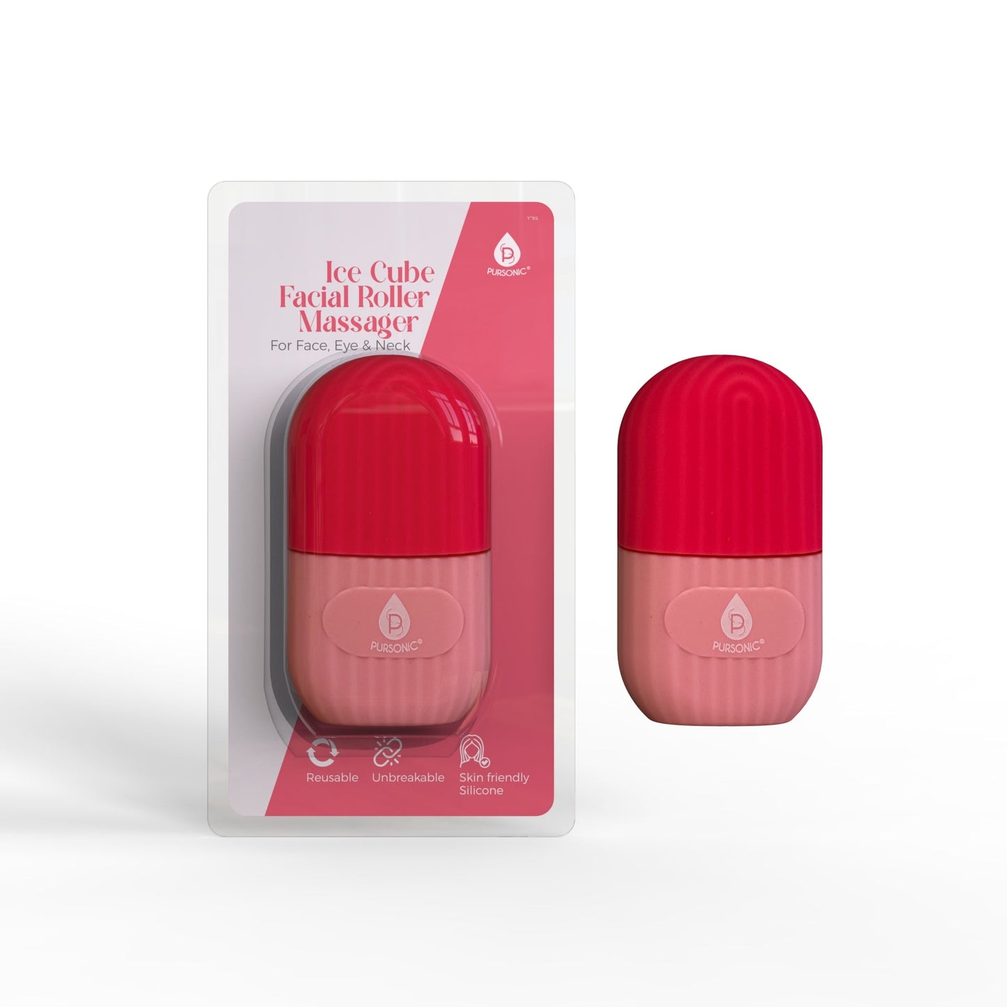 Ice Cube Facial Roller Massager for Face, Eyes, and Neck-0