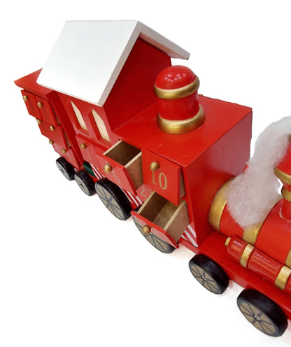 Wizardi Christmas Red Train Advent Calendar F07M14-4-Y01717-1