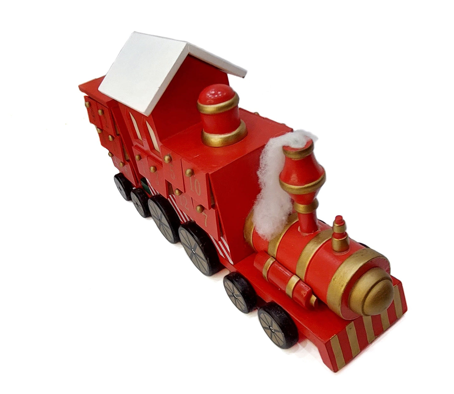 Wizardi Christmas Red Train Advent Calendar F07M14-4-Y01717-2