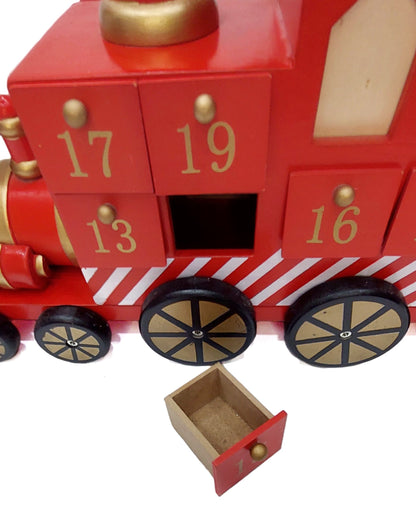 Wizardi Christmas Red Train Advent Calendar F07M14-4-Y01717-3