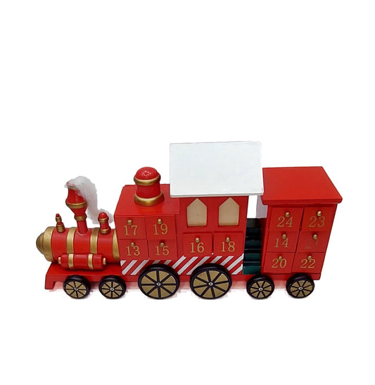Wizardi Christmas Red Train Advent Calendar F07M14-4-Y01717-0