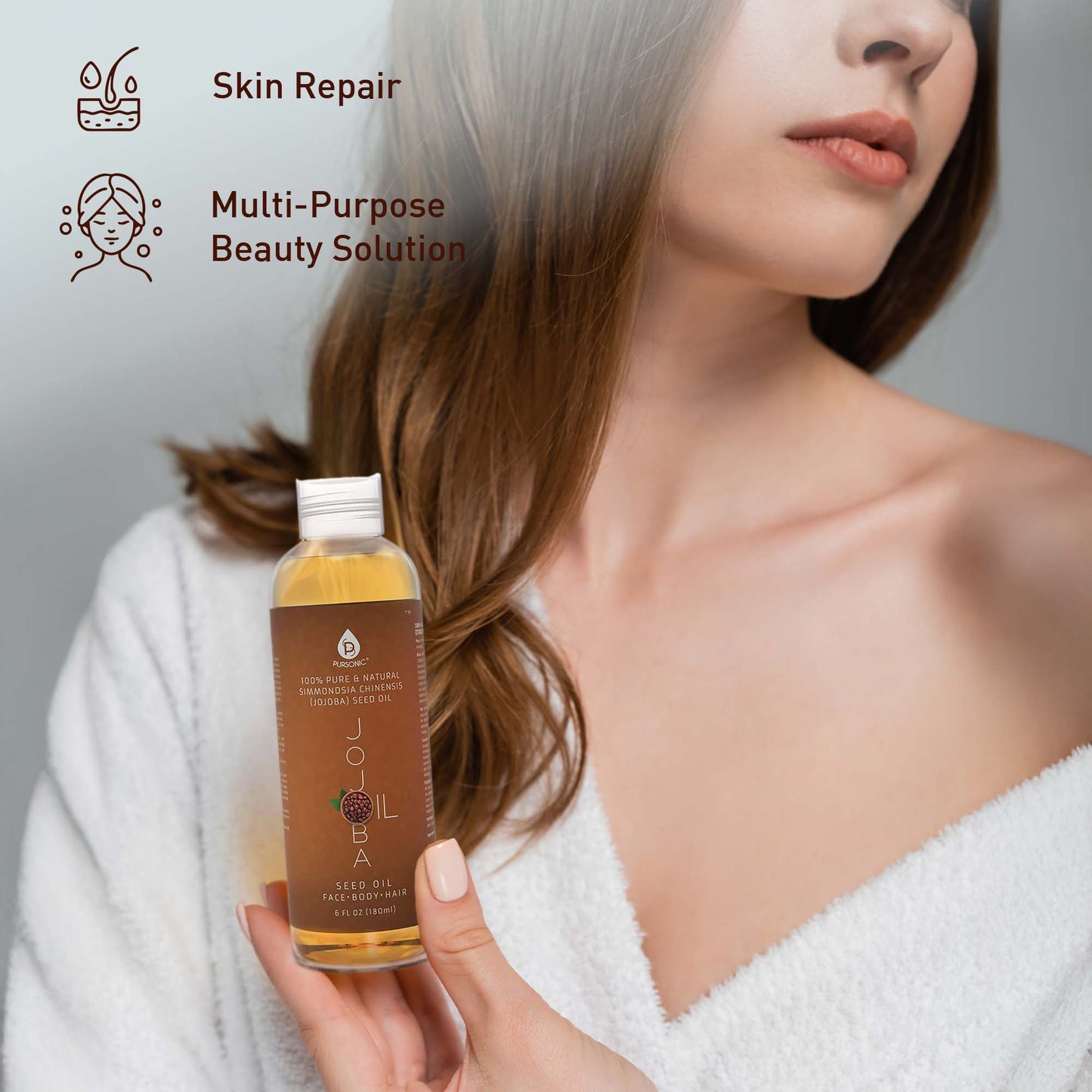 100% Pure & Natural Golden Jojoba Oil 6 Oz-1