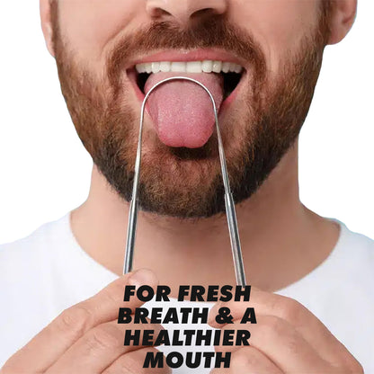 Stainless Steel Tongue Scraper – For Fresh Breath & a Healthier Mouth-1