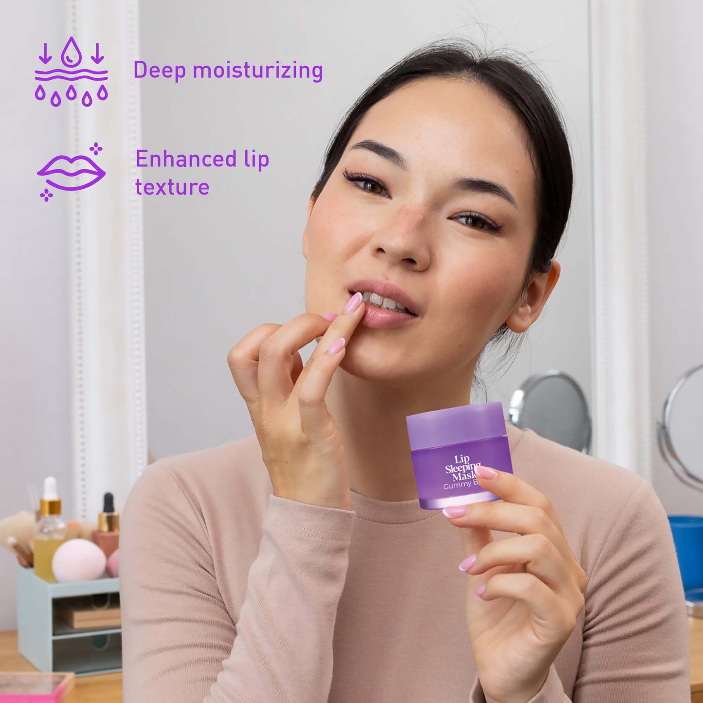 Lip Sleeping Mask 2 Pack- Cherry Blossom & Berries-3