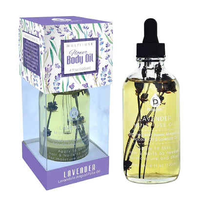 Lavendar Flower Multi Use  Body Oils 4 Oz-0