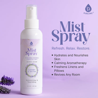 Mist Spray with 100% Natural Essential Oils – Lavender & Sea Salt Aromatherapy-2