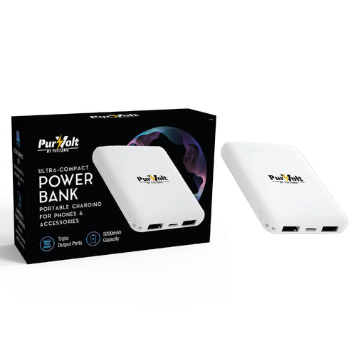 Pursonic Ultra-Compact Wireless Power Bank – 5000mAh Portable Charger with Wireless Output-0