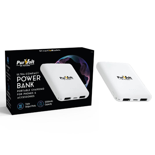 Pursonic Ultra-Compact Wireless Power Bank – 5000mAh Portable Charger with Wireless Output-0