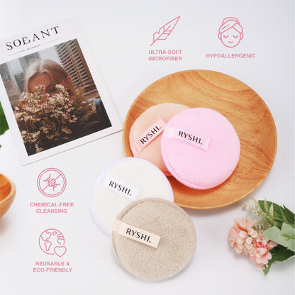 Flawless Finish & Fresh Skin Bundle: Reversible Sponge + Reusable Makeup Remover Cloths-1