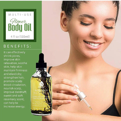Rosemary Flower Multi Use Body Oils 4 Oz-3