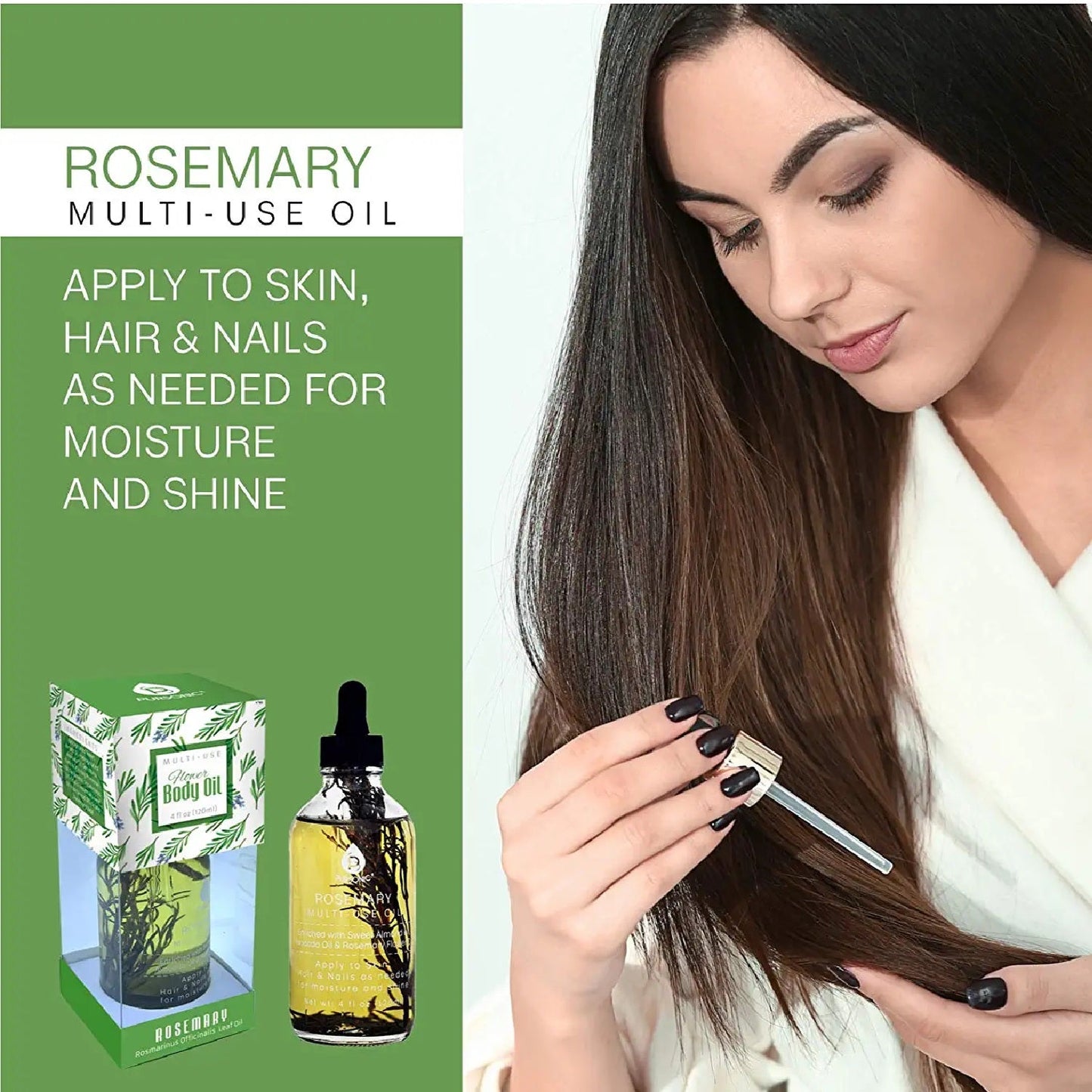 Rosemary Flower Multi Use Body Oils 4 Oz-2