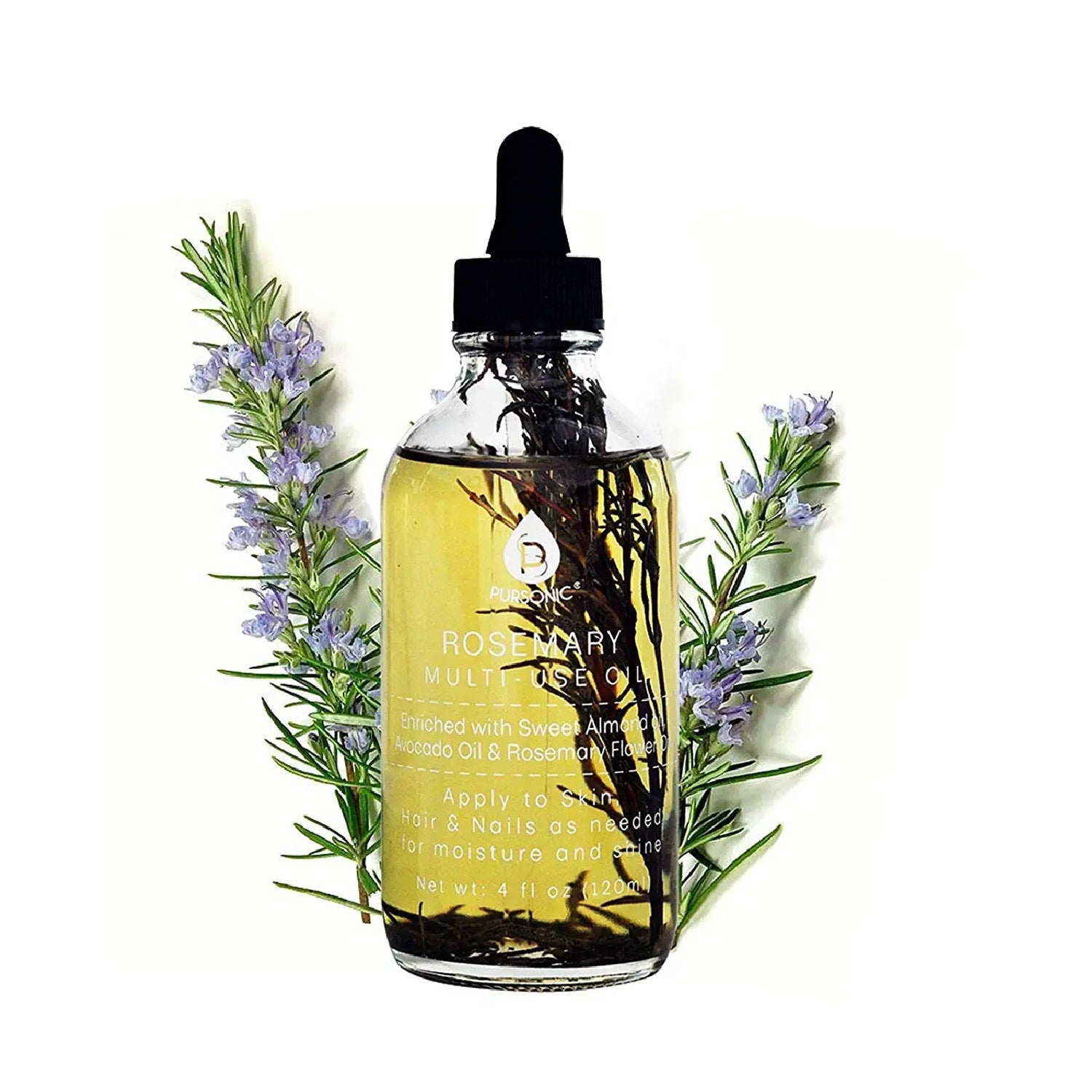 Rosemary Flower Multi Use Body Oils 4 Oz-1