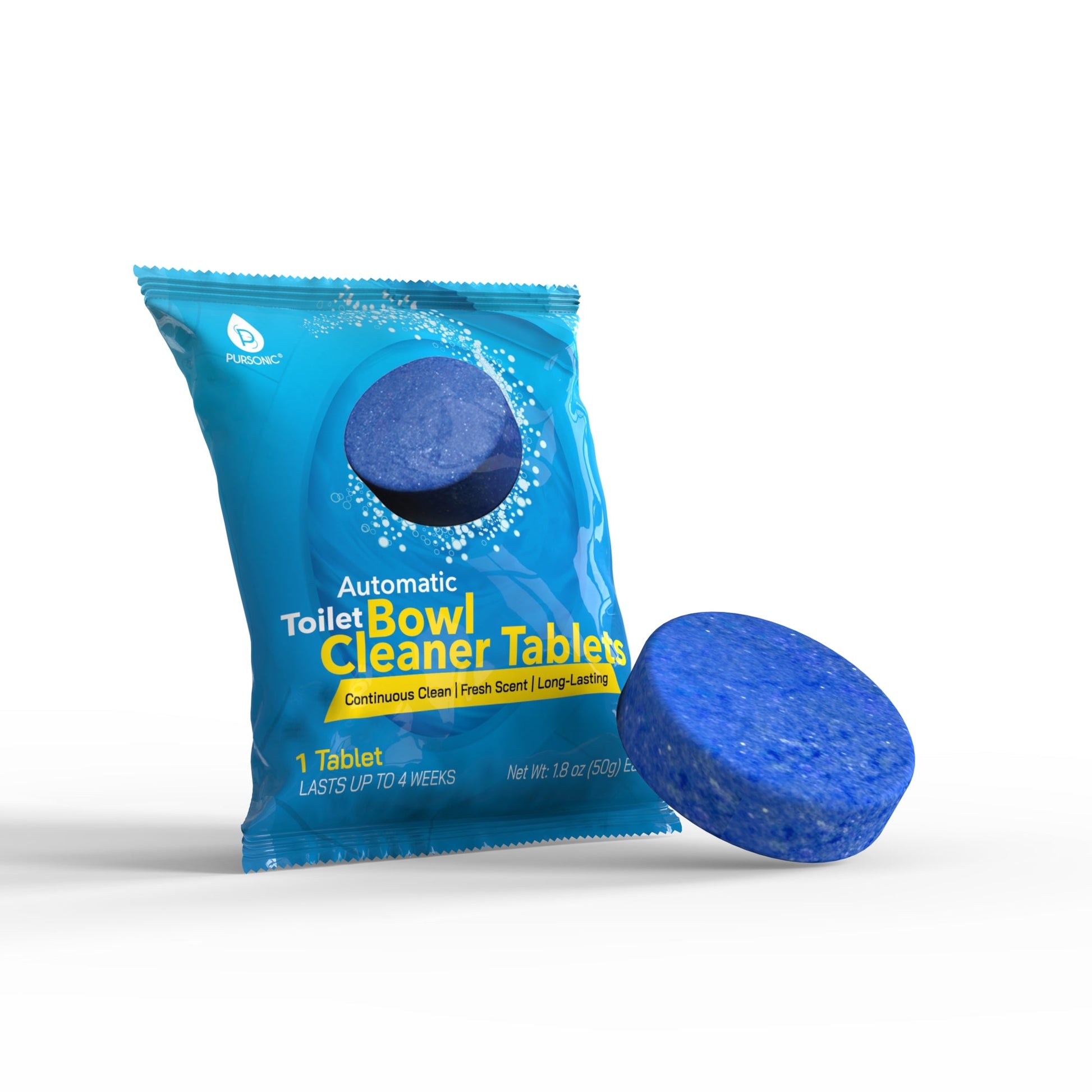 Pursonic Automatic Toilet Bowl Cleaner Tablets | Stain & Odor Removal, Long-Lasting Freshness, Blue Water Indicator-3