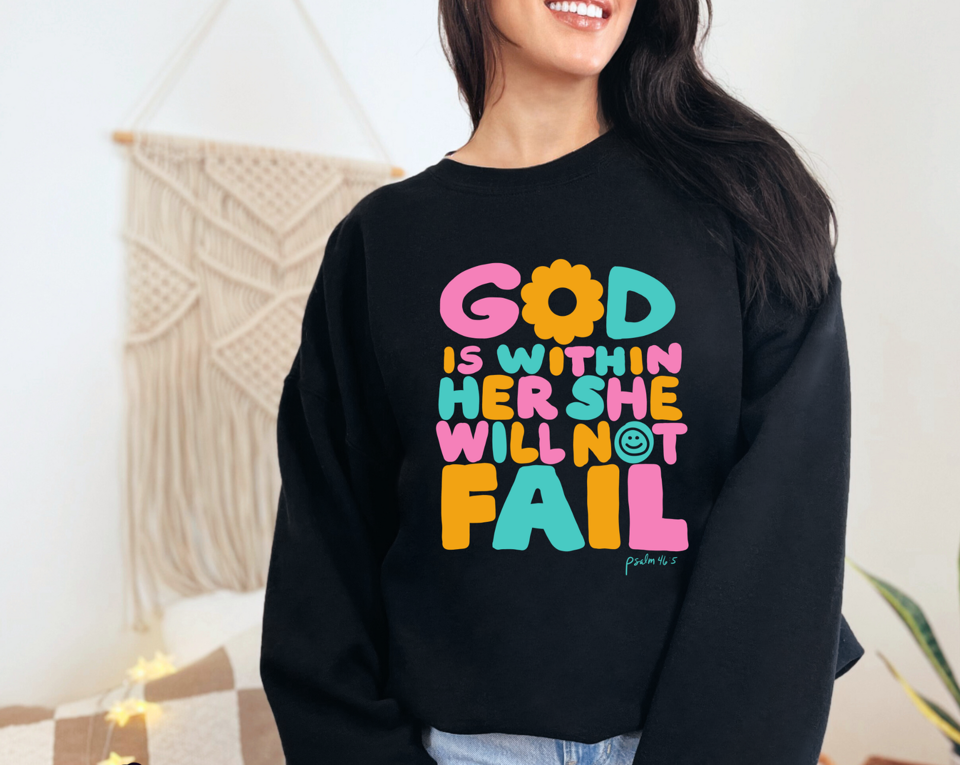 Christian Apparel-God is Within Her- Sweatshirt Style-0