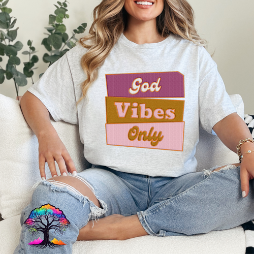 Christian Tshirt- God Vibes Only-Eco Brand-0