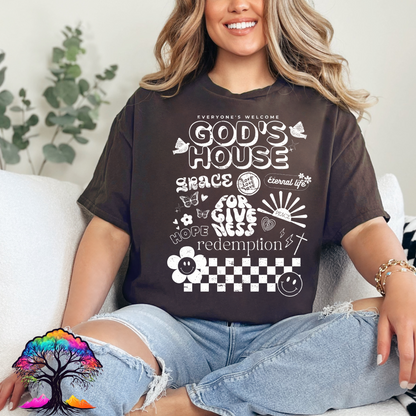 Christian Tshirt- God's House- Eco Brand-0
