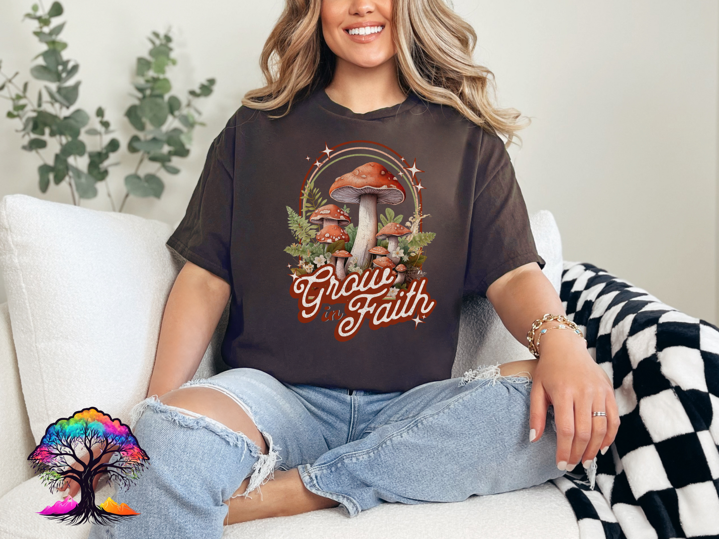 Christian Tshirt- Grow in Faith- Eco Brand-0