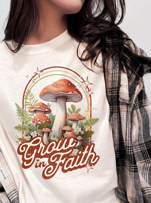 Christian t-shirt- Grow in Faith- Boutique Brand-0
