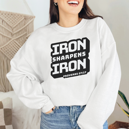 Christian Sweatshirt- Iron sharpens Iron- Sweater Style-0