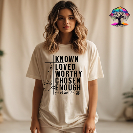 Christian Tshirt- She is- Scripture-0