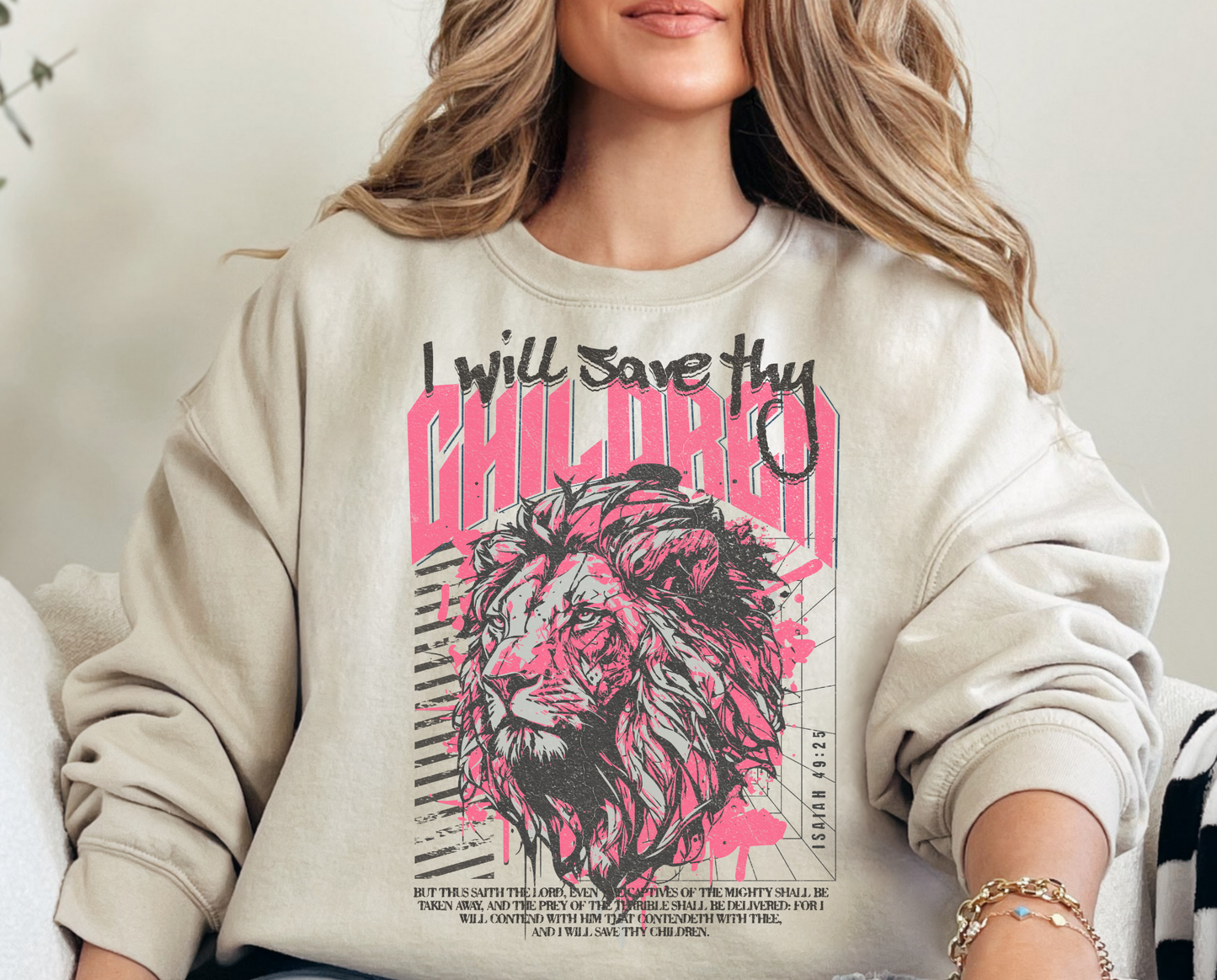 Christian Sweatshirt-Save Thy Children-Faithbased-0