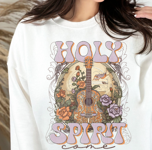 Christian Sweatshirt-Holy Spirit Come-Western-0