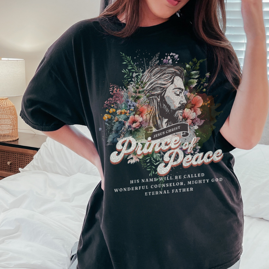 Christian Graphic Tee- Prince of Peace-0