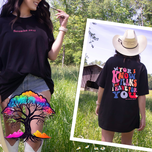 Christian Retro Tee- Jeremiah 29:11-0