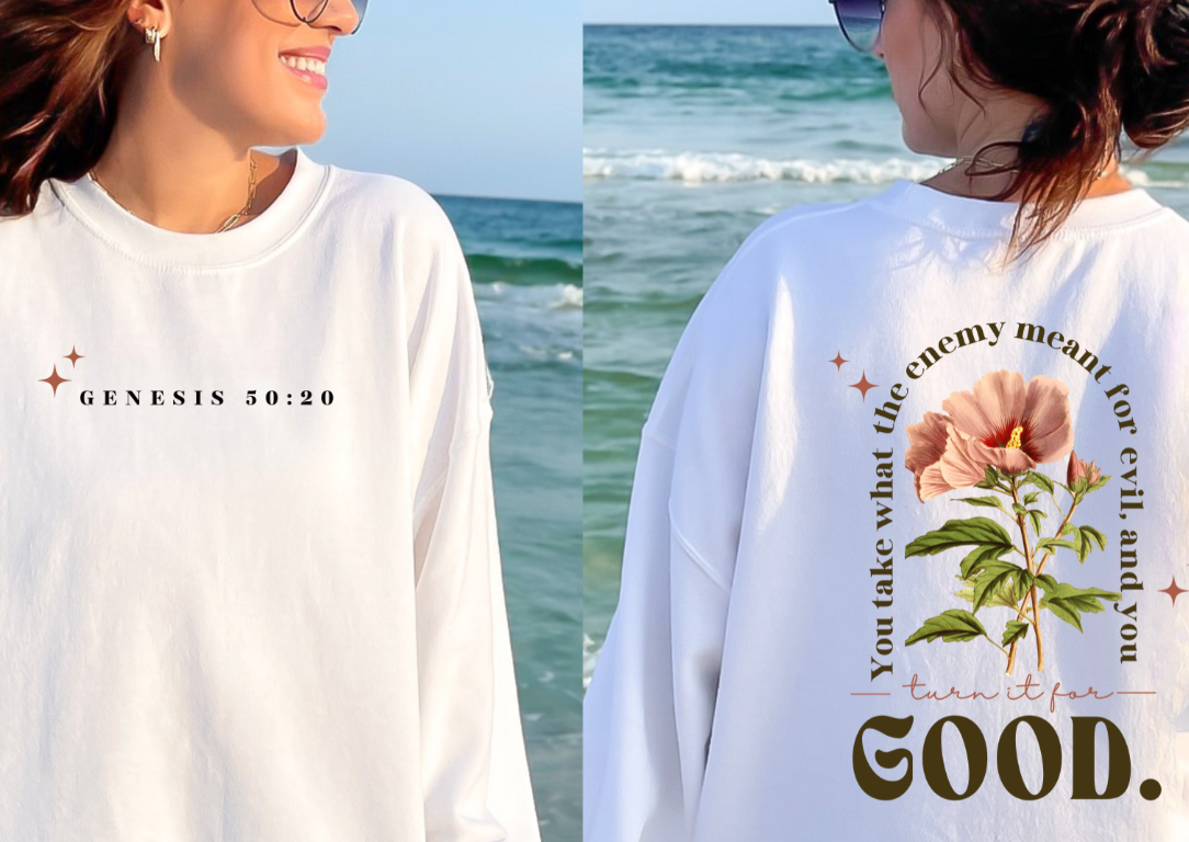 Christian Sweatshirt- Enemy Meant For Evil-0