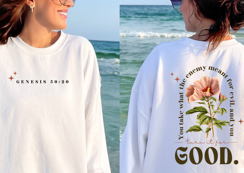 Christian Sweatshirt- Enemy Meant For Evil-0