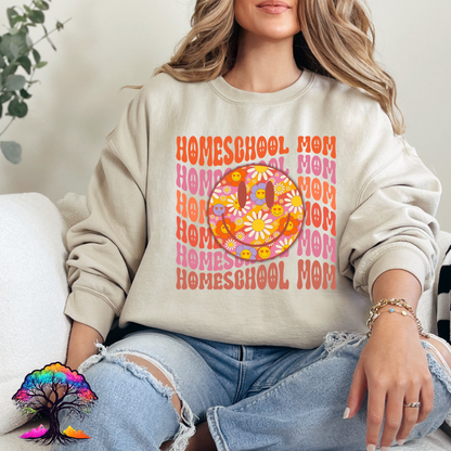 Homeschool Mom-Retro Sweatshirt-0