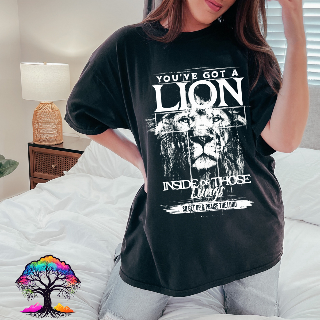 Christian Tshirt- Lion of Judah Graphic Tee-0