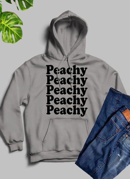 Peachy Hoodie Premium Heavyweight Fleece For Warmth Made In USA With Digital Print Graphics For Art Lovers