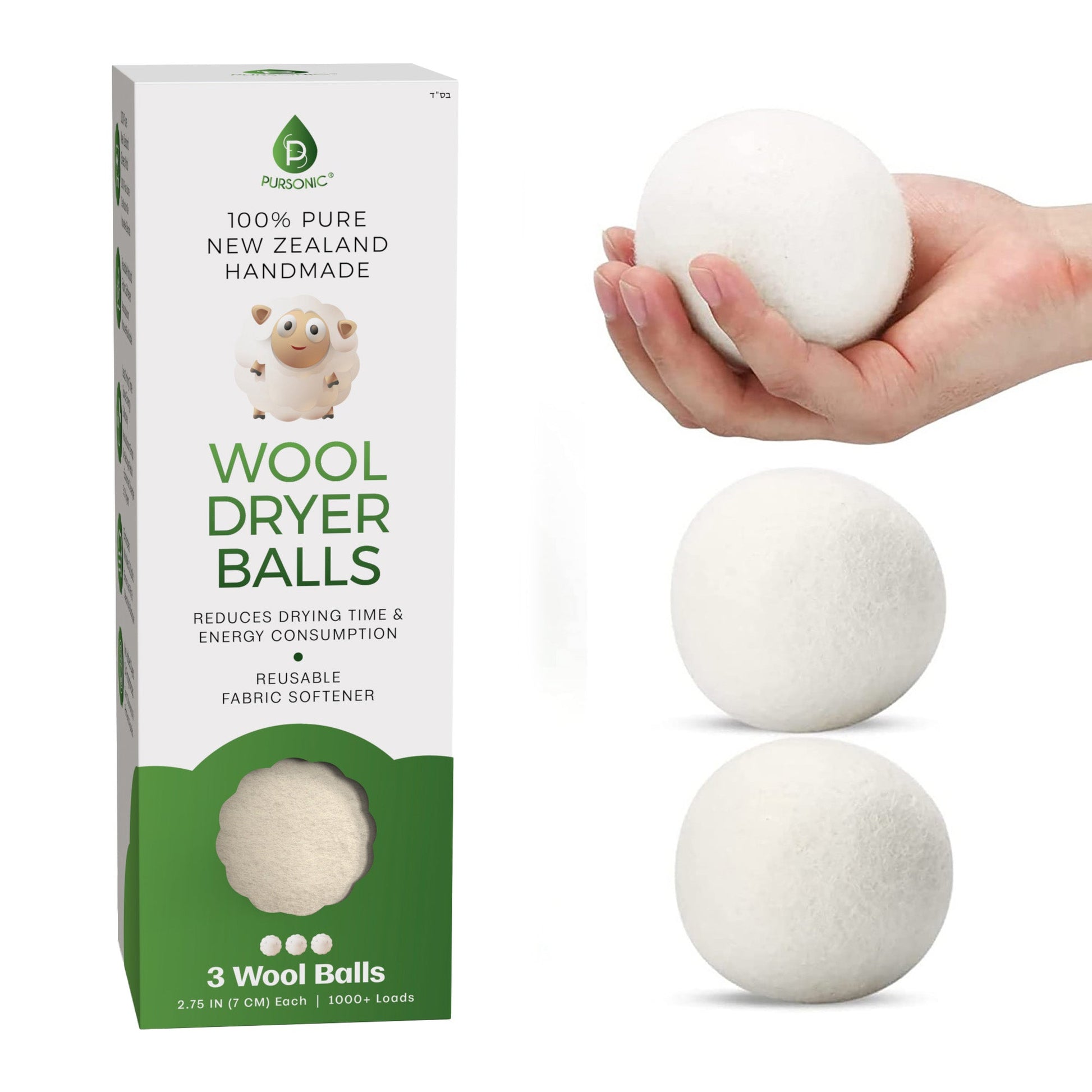 100% Pure New Zealand Wool Dryer Balls-0