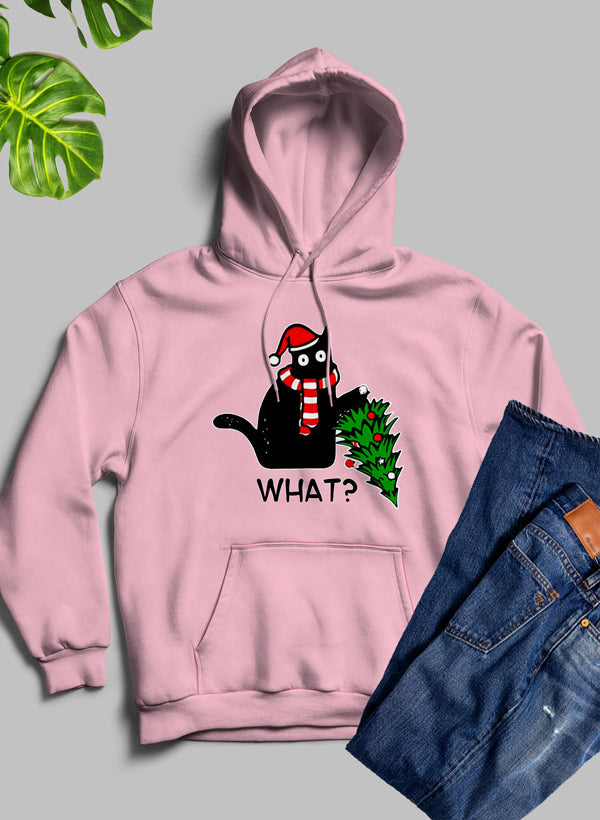 What Cat Christmas Tree Hoodie-3