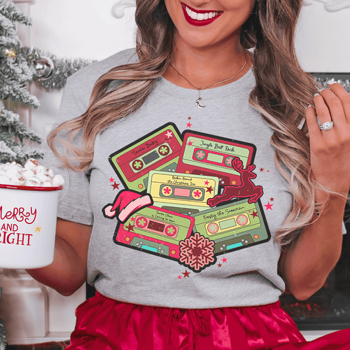Christmas Cassettes Tee-0