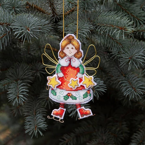 Christmas tree toy. Plastic Canvas Cross-stitch kit T-02C-0