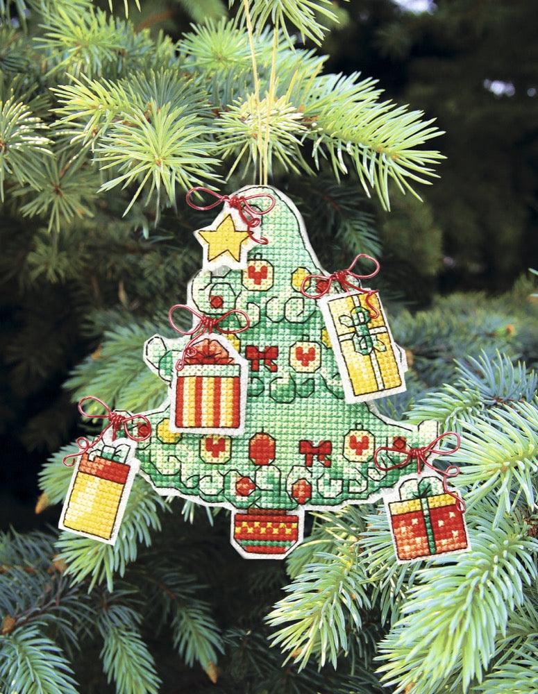 Christmas tree toy. Plastic Canvas Cross-stitch kit T-05C-2